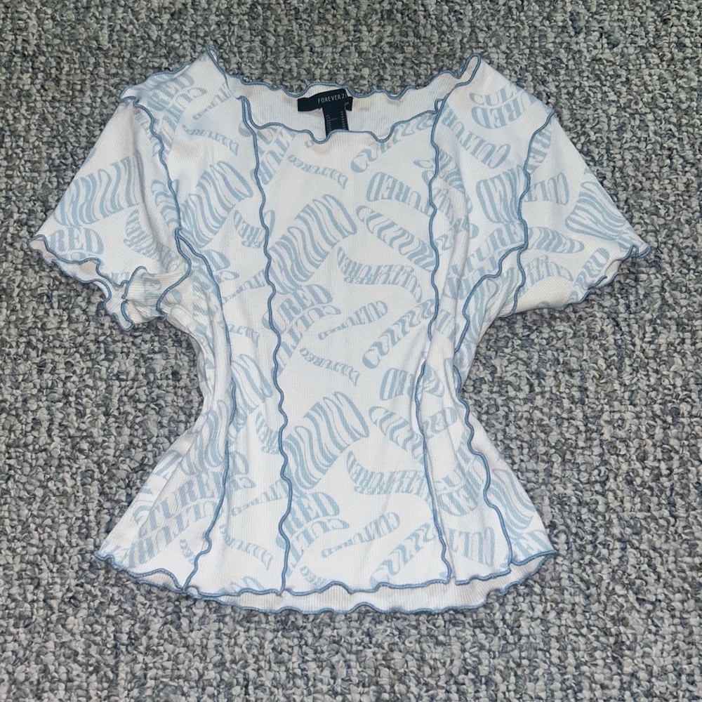 Forever 21 Size medium blue and white